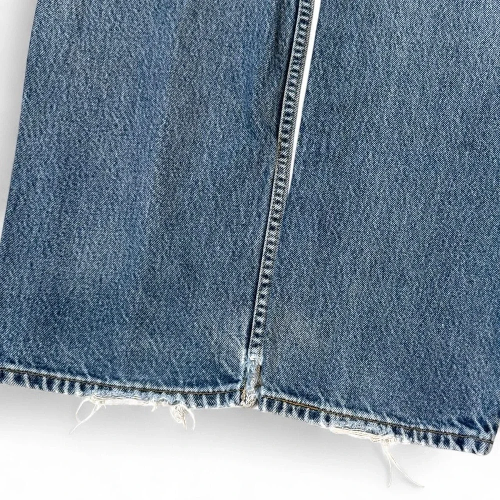 Vintage Levi's 505 Regular Fit Distressed Blue Jeans Men's 34x33 Grunge Y2K VTG